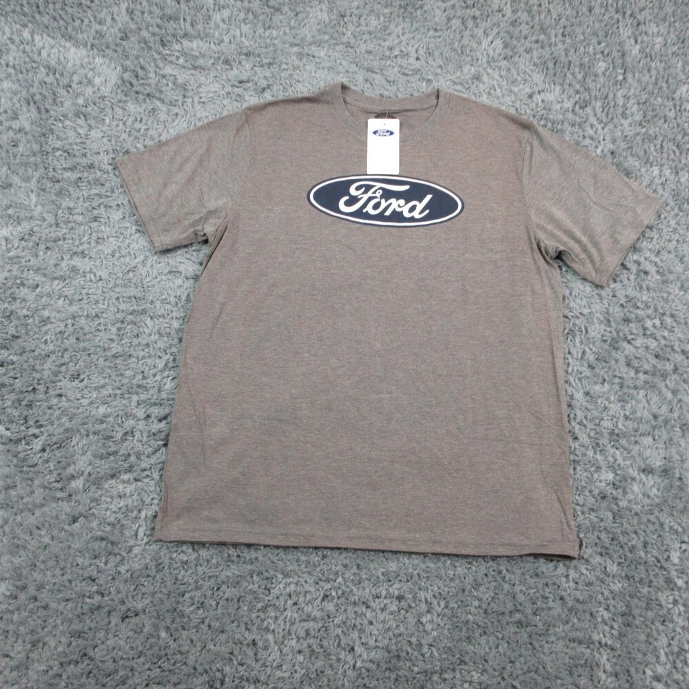 Ford Shirt Mens L Gray Ford Logo Oval Core Triblend T-Shirt Crew Neck NWT
